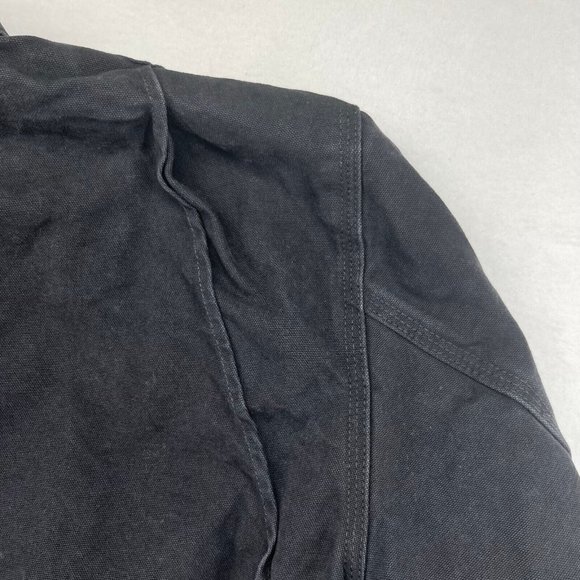 Carhartt Men's Black Sherpa Lined Zip-Up Jacket C61-BLK Size XL Tall NWT - Picture 8 of 10